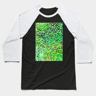 Light spiral merry go round (neon green) Baseball T-Shirt